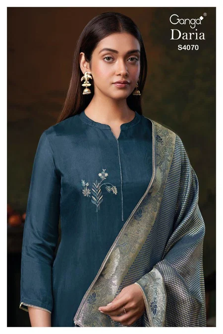 Daria 4070 By Ganga Bemberg Silk Designer Salwar Suits Wholesale Price In Surat